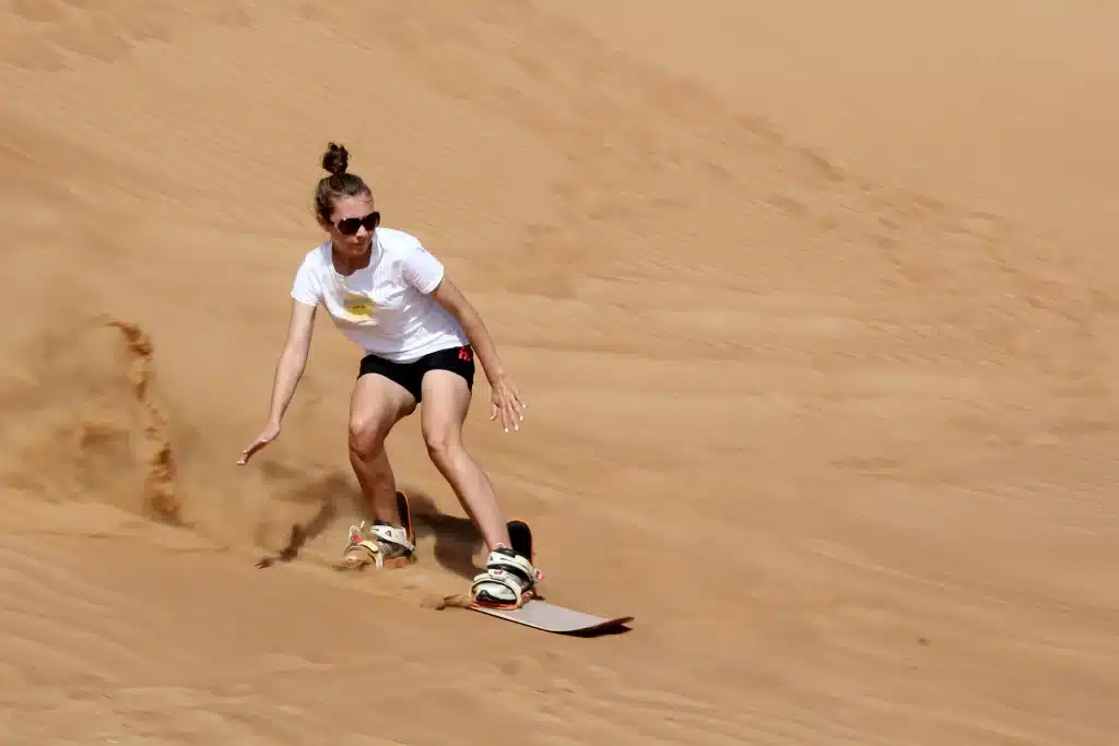 Sandboarding in Dubai Desert Safari