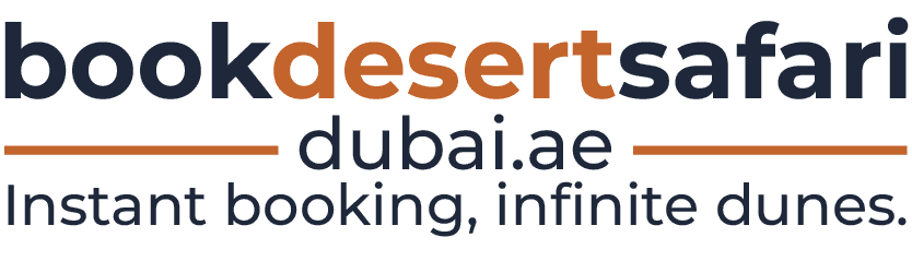 logo of the website and brand bookdesertsafaridubai.ae